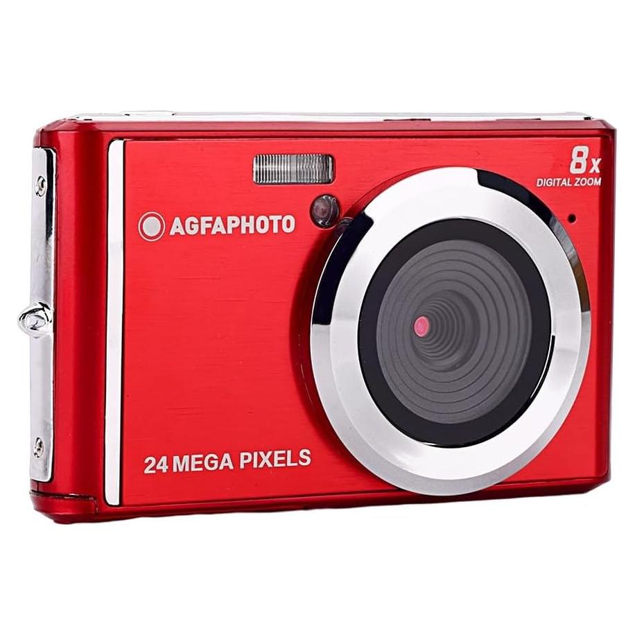 Cámara Digital Compacta AgfaPhoto DC5500 Roja 24 MP LCD 2.4"