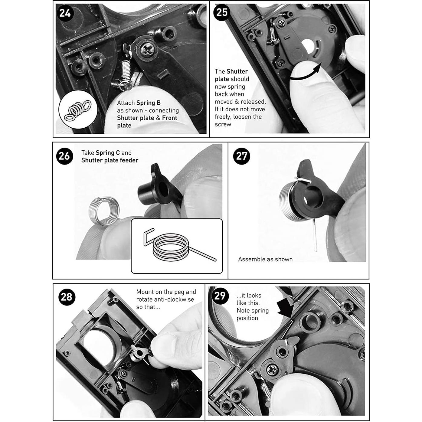 Kit de Cámara DIY DEVMO TLR Doble Lente 35mm 2 Pcs