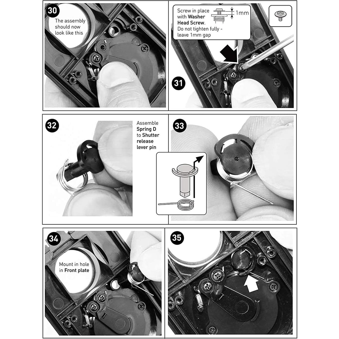 Kit de Cámara DIY DEVMO TLR Doble Lente 35mm 2 Pcs