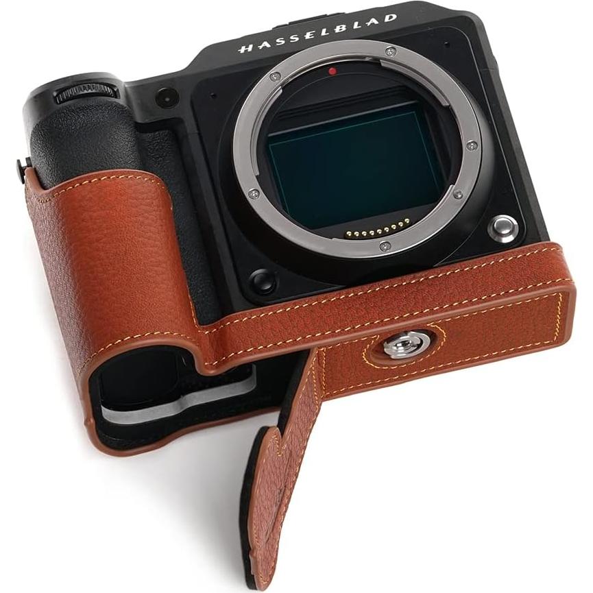Funda de cámara BolinUS de cuero para Hasselblad X2D 100C