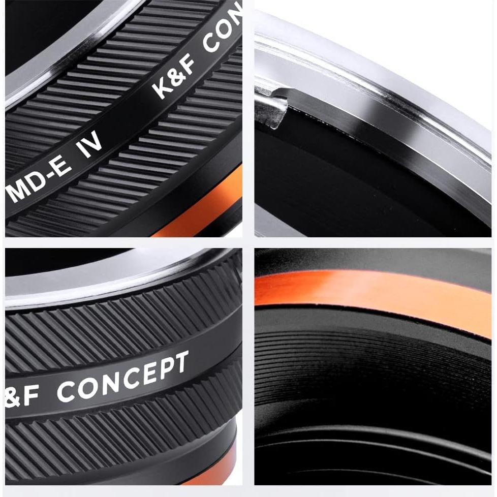 Adaptador de Montura K&F Concept MD-NEX IV para Lentes Minolta y Cámaras Sony E