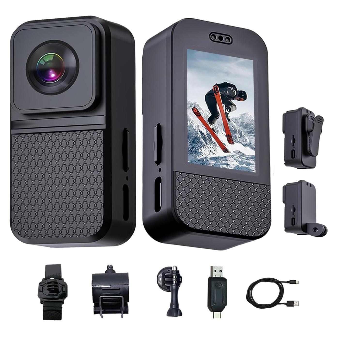 Cámara de acción Ahheyie IM-X6 HD 1080P con lente gran angular