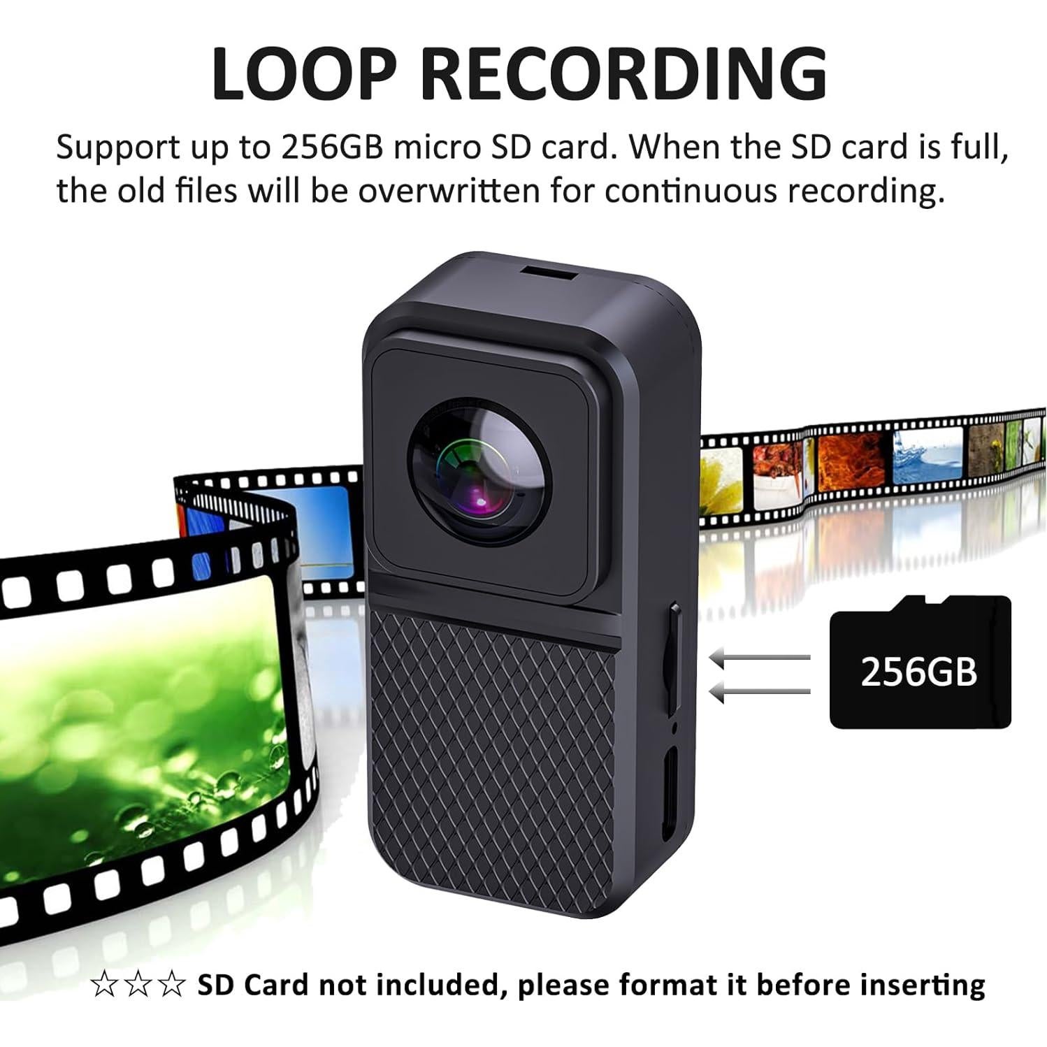 Cámara de acción Ahheyie IM-X6 HD 1080P con lente gran angular