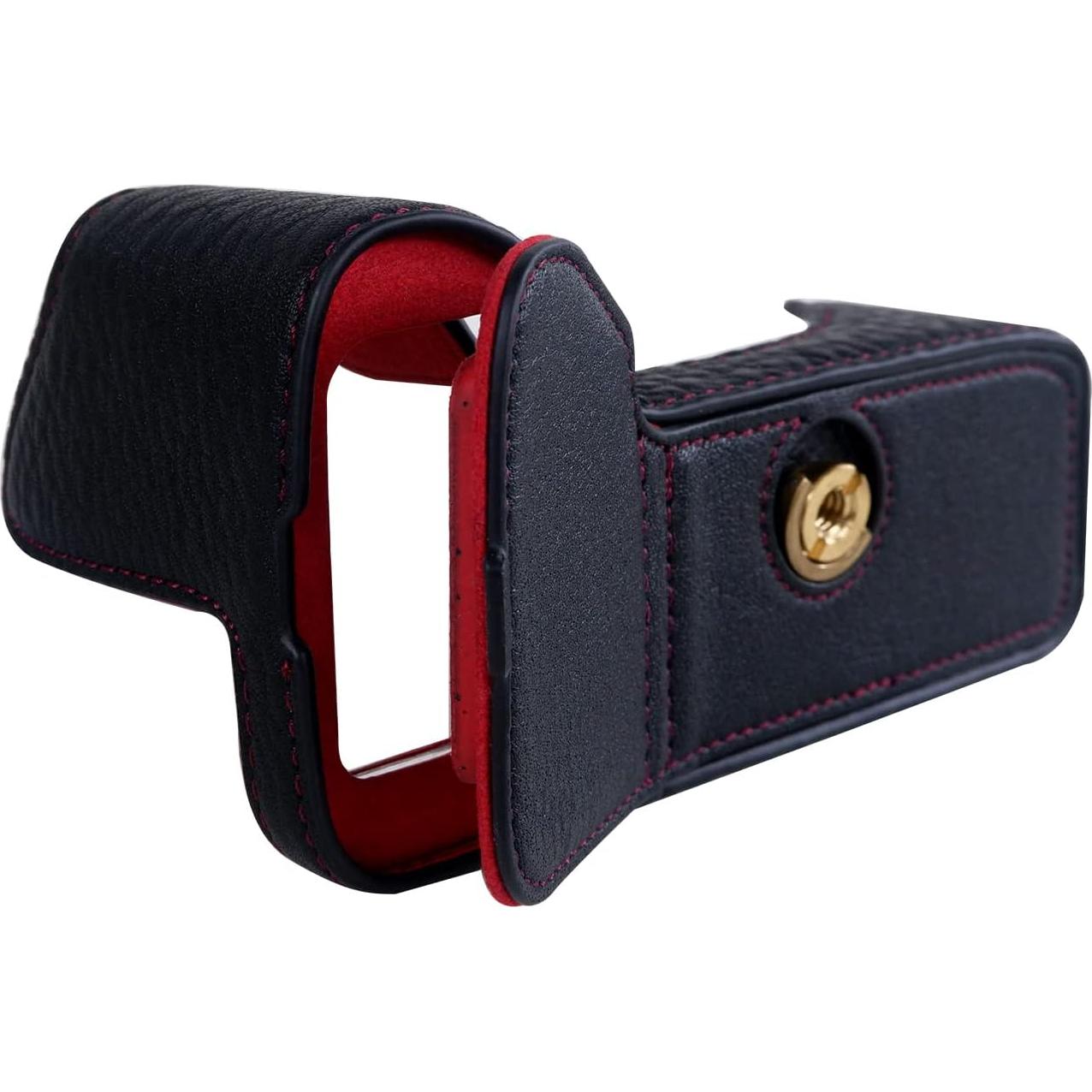 Funda de Cuero Genuino Rieibi para Cámara Sony Alpha 7 IV - Negra