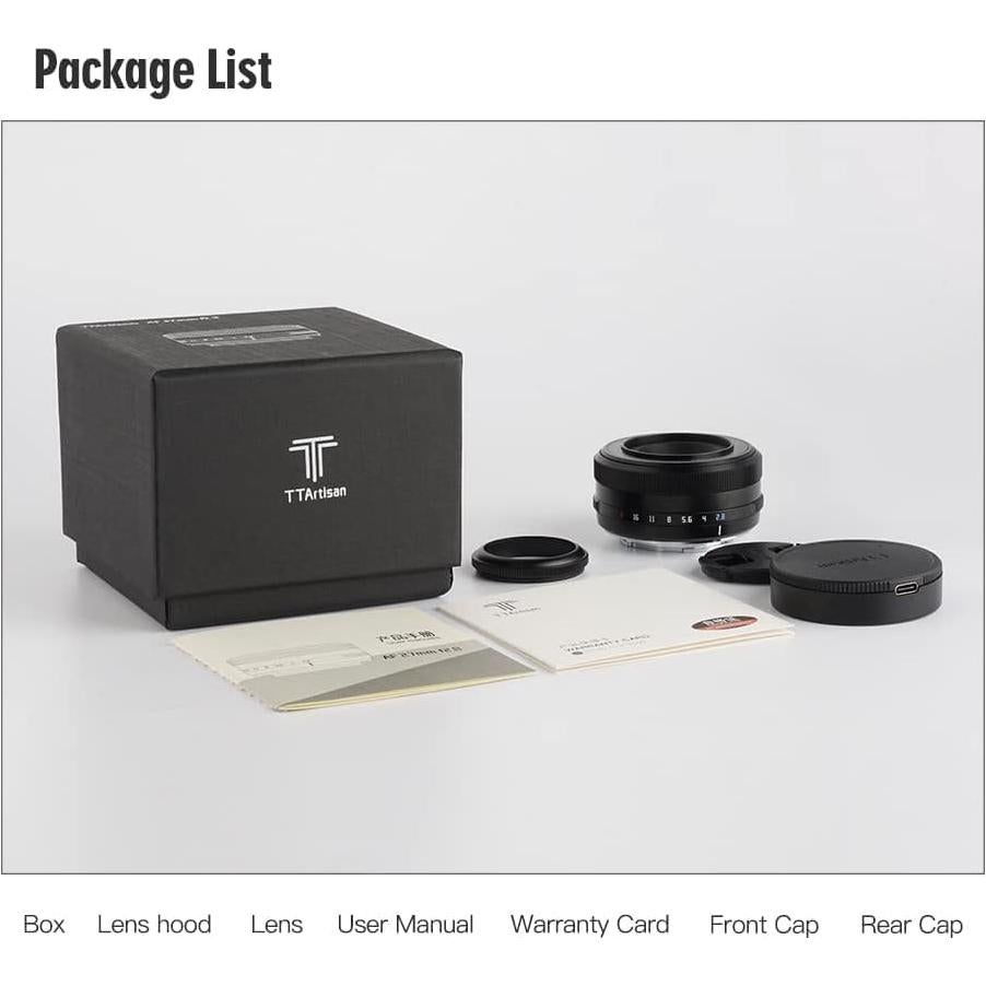 Lente TTArtisan AF 27mm F2.8 Autoenfoque Montura E Negro