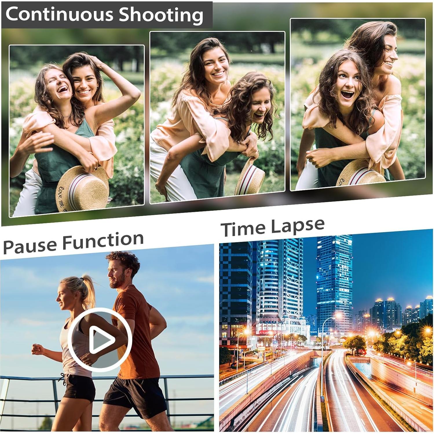 Cámara de video 8K MURAUX 64MP con visión nocturna y WiFi