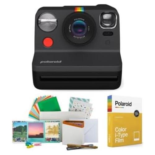 Cámara Instantánea Polaroid Now 2 Generación Negra + Película 8 Exposiciones