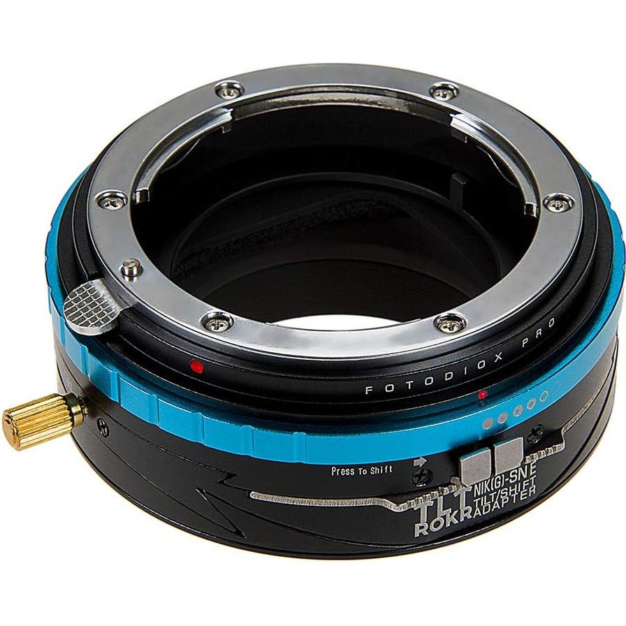 Adaptador Fotodiox Pro TLT ROKR Tilt/Shift Nikon a Sony E