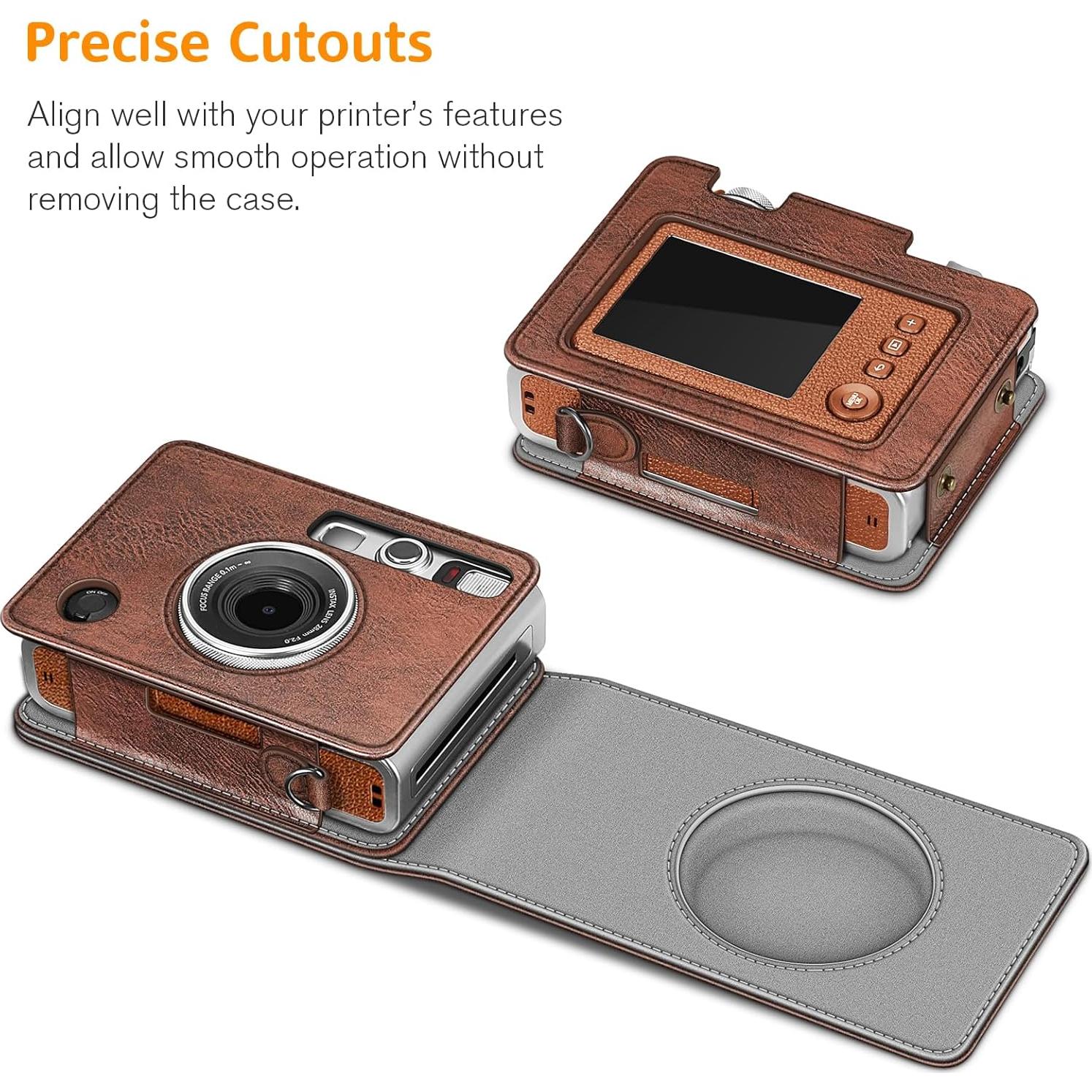 Funda Protectora Fintie para Fujifilm Instax Mini EVO + 2 Fundas de Fotos