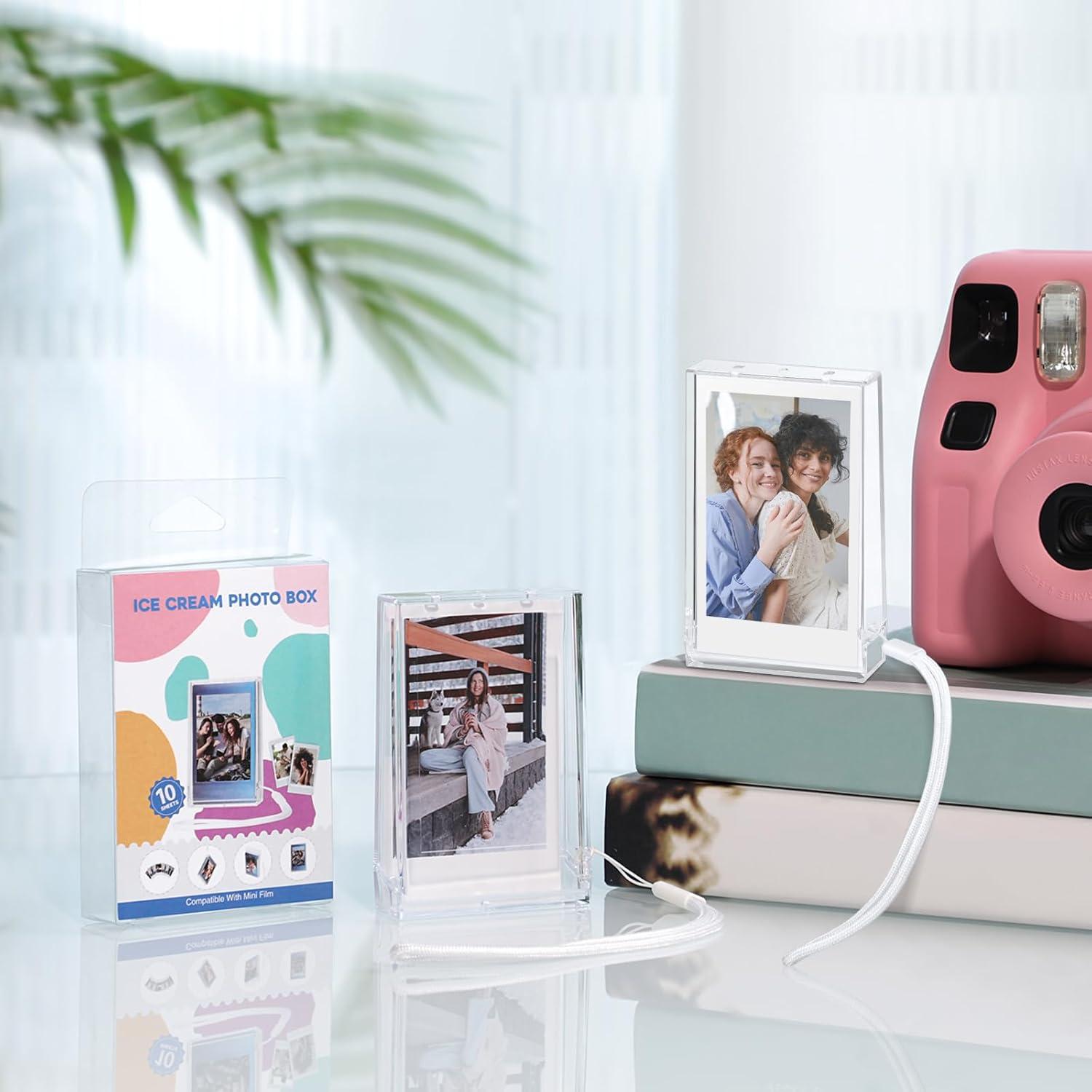 Funda Protectora Fintie para Fujifilm Instax Mini EVO + 2 Fundas de Fotos