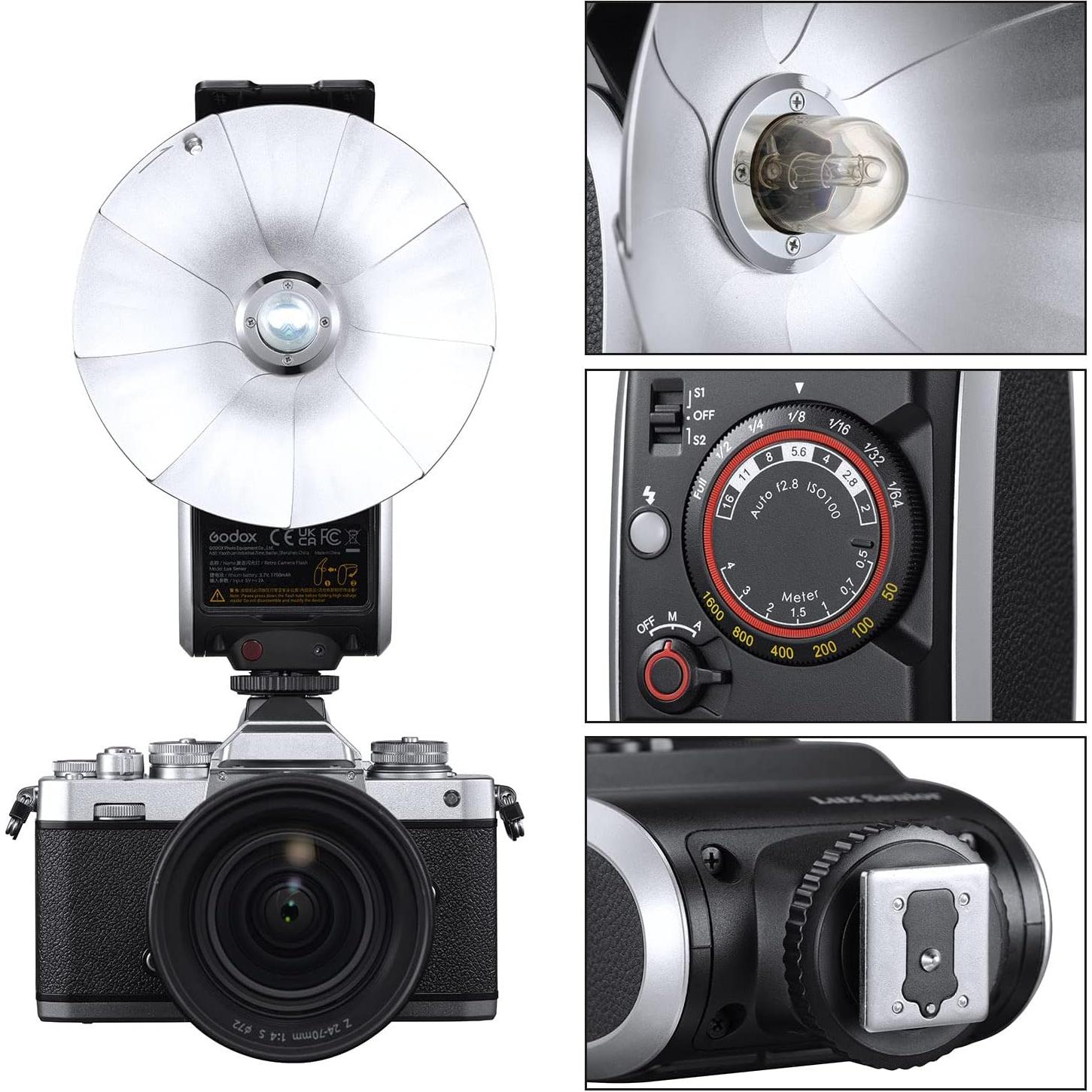 Flash Retro GODOX Lux Senior para Cámaras Fujifilm Canon Nikon