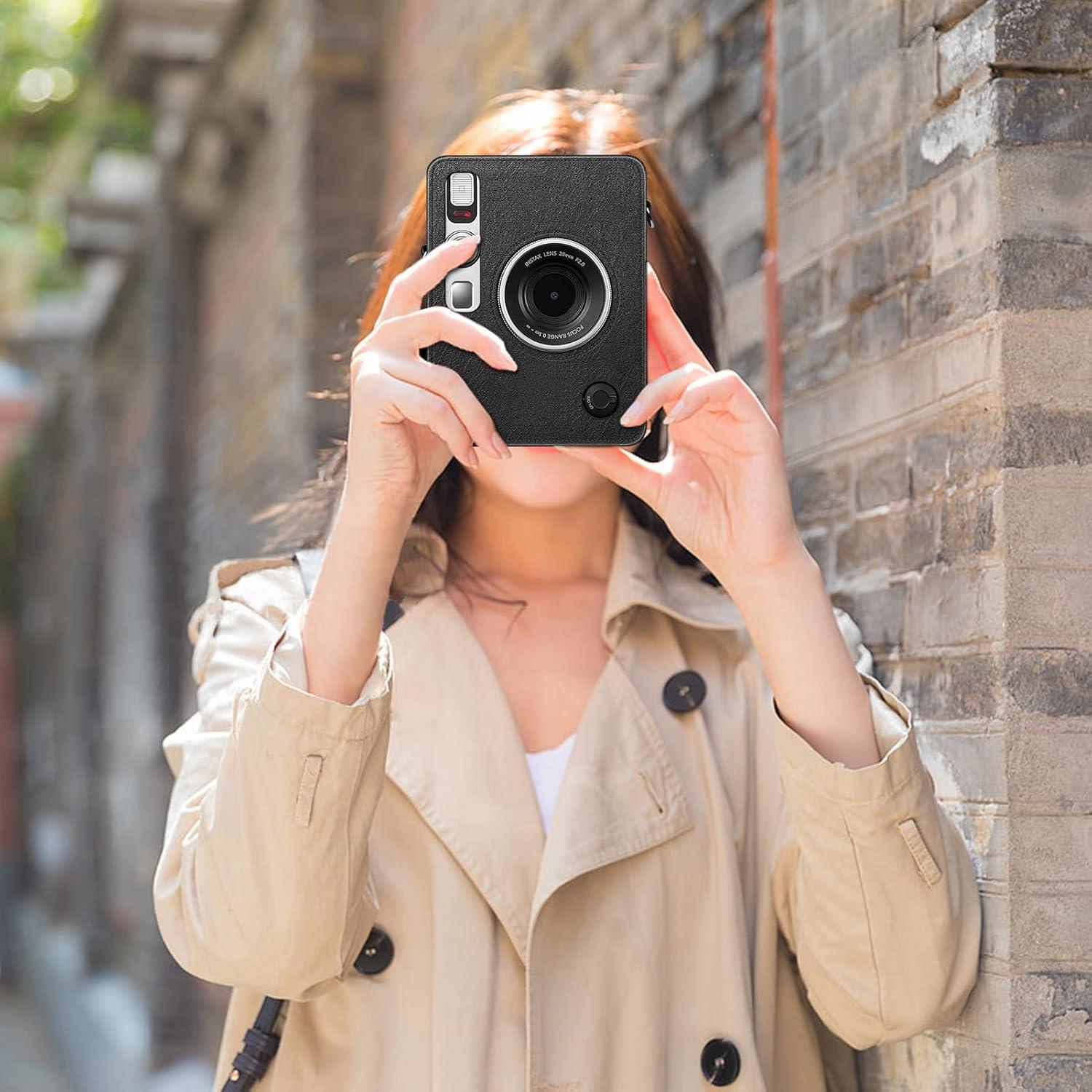 Funda Fintie para Cámara Fujifilm Instax Mini EVO + Marco 3 Rejillas