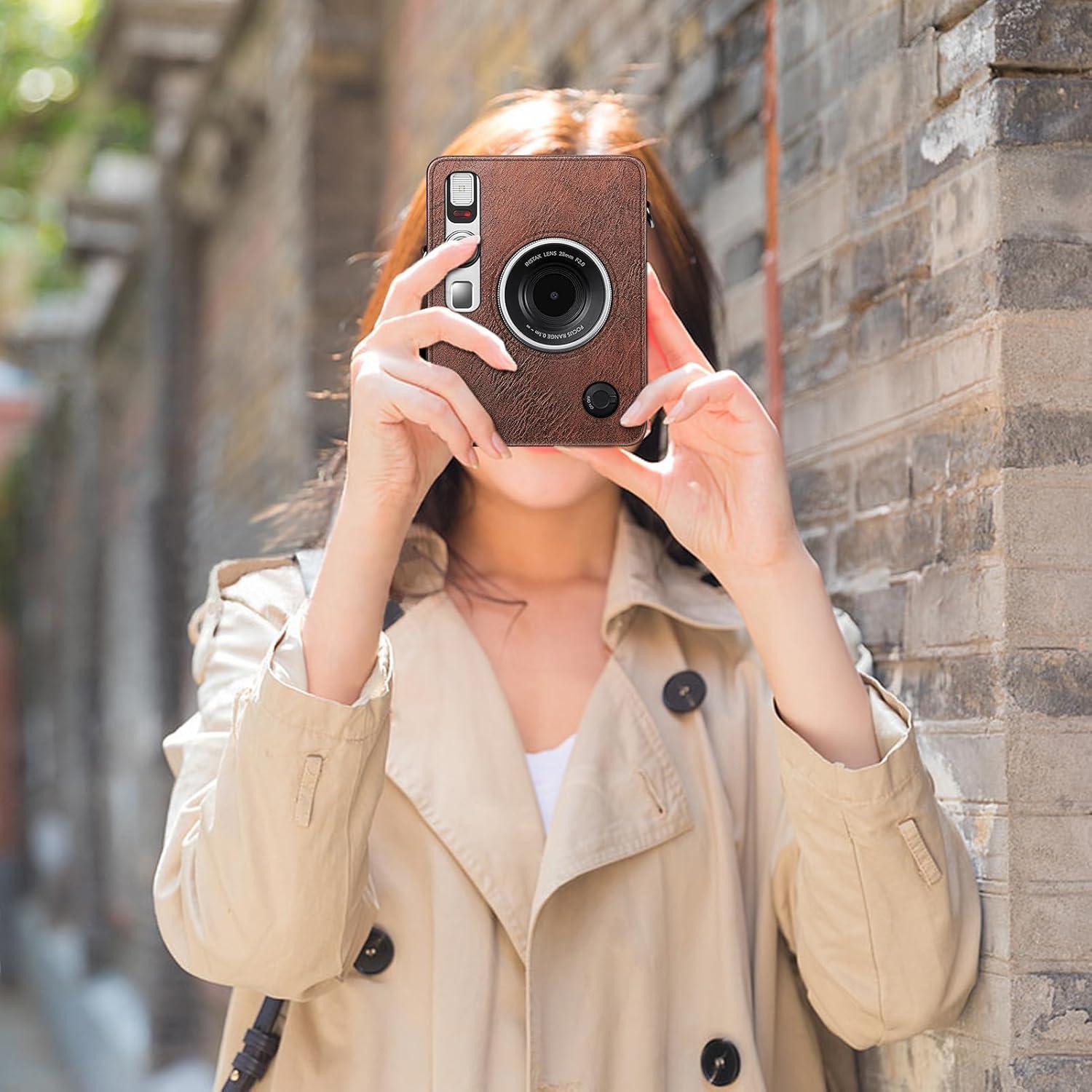 Funda Fintie para Cámara Fujifilm Instax Mini EVO + 5 Marcos Magnéticos