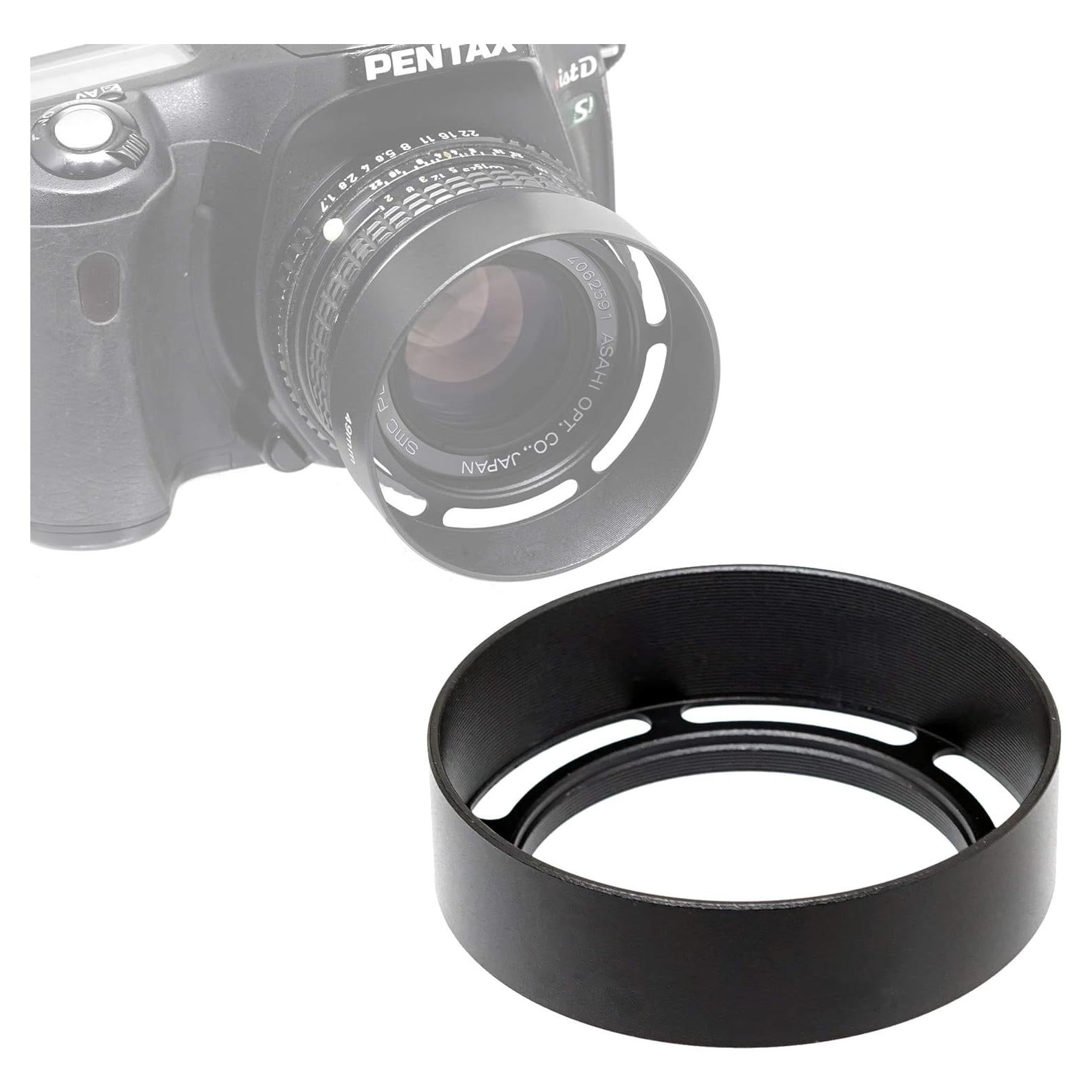 Capucha de lente metálica Fotasy 46mm para cámaras Fuji, Leica, Sony