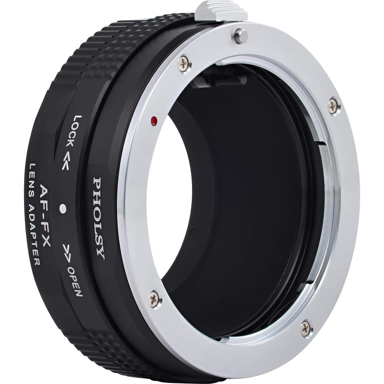 Adaptador PHOLSY de Montura Sony A a Fujifilm X con Anillo de Apertura