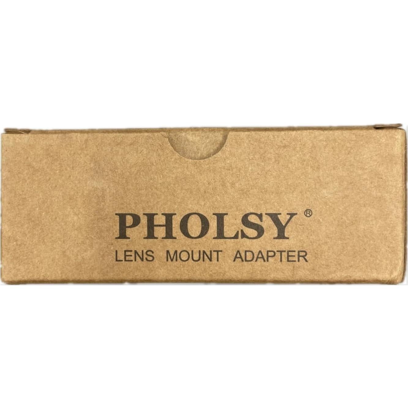 Adaptador PHOLSY de Montura Sony A a Fujifilm X con Anillo de Apertura