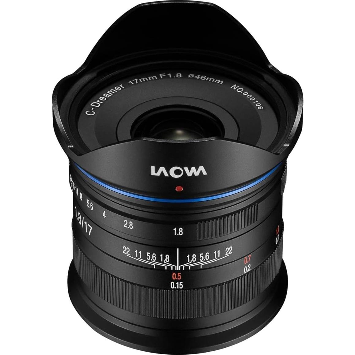 Lente Laowa 17mm f/1.8 MFT para Micro Cuatro Tercios