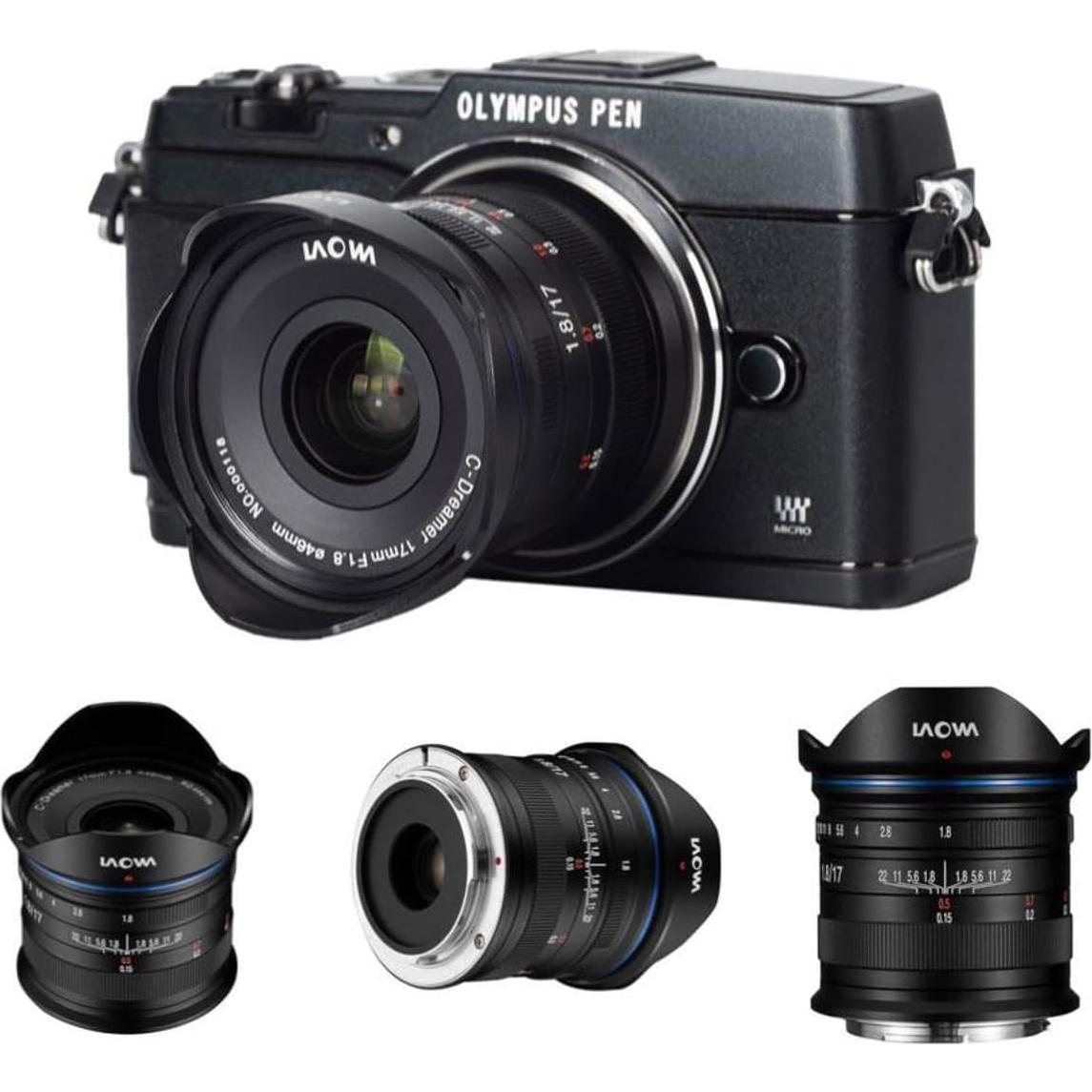 Lente Laowa 17mm f/1.8 MFT para Micro Cuatro Tercios