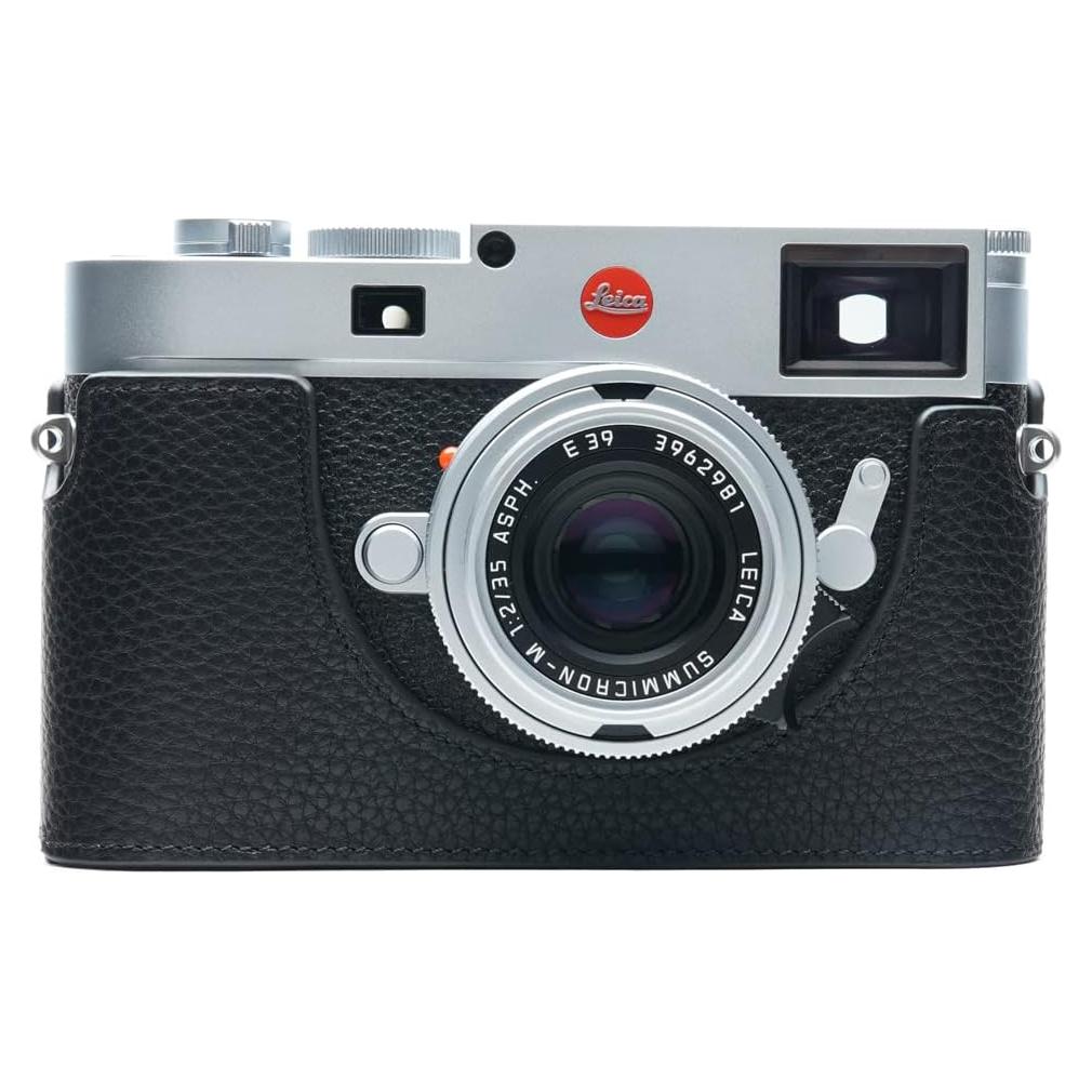 Funda de cuero genuino para cámara Leica M11 + correa mano