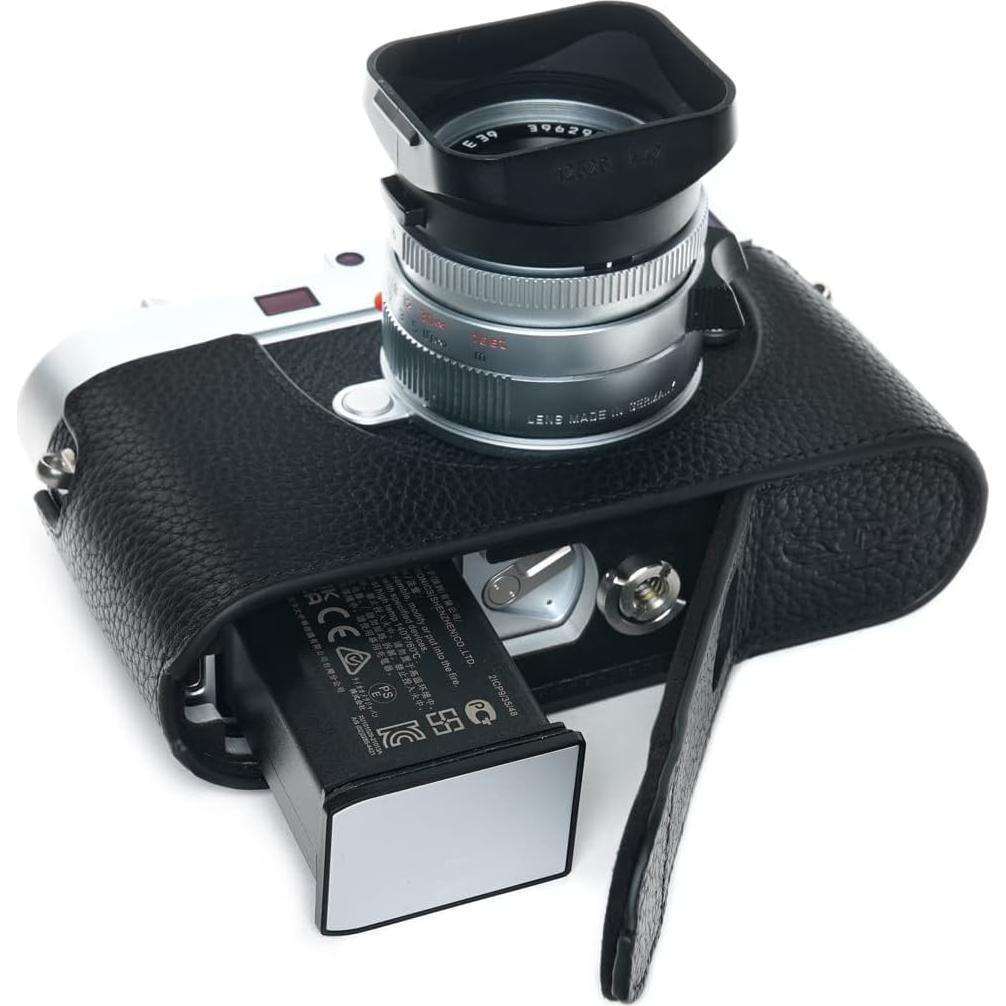 Funda de cuero genuino para cámara Leica M11 + correa mano