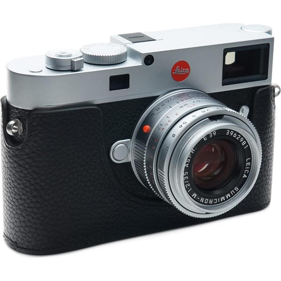 Funda de cuero genuino para cámara Leica M11 + correa mano