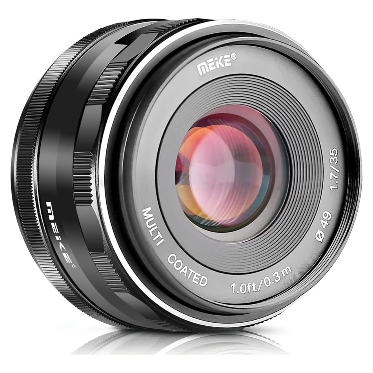 Lente Prime Meike 35mm F1.7 Manual para Micro 4/3