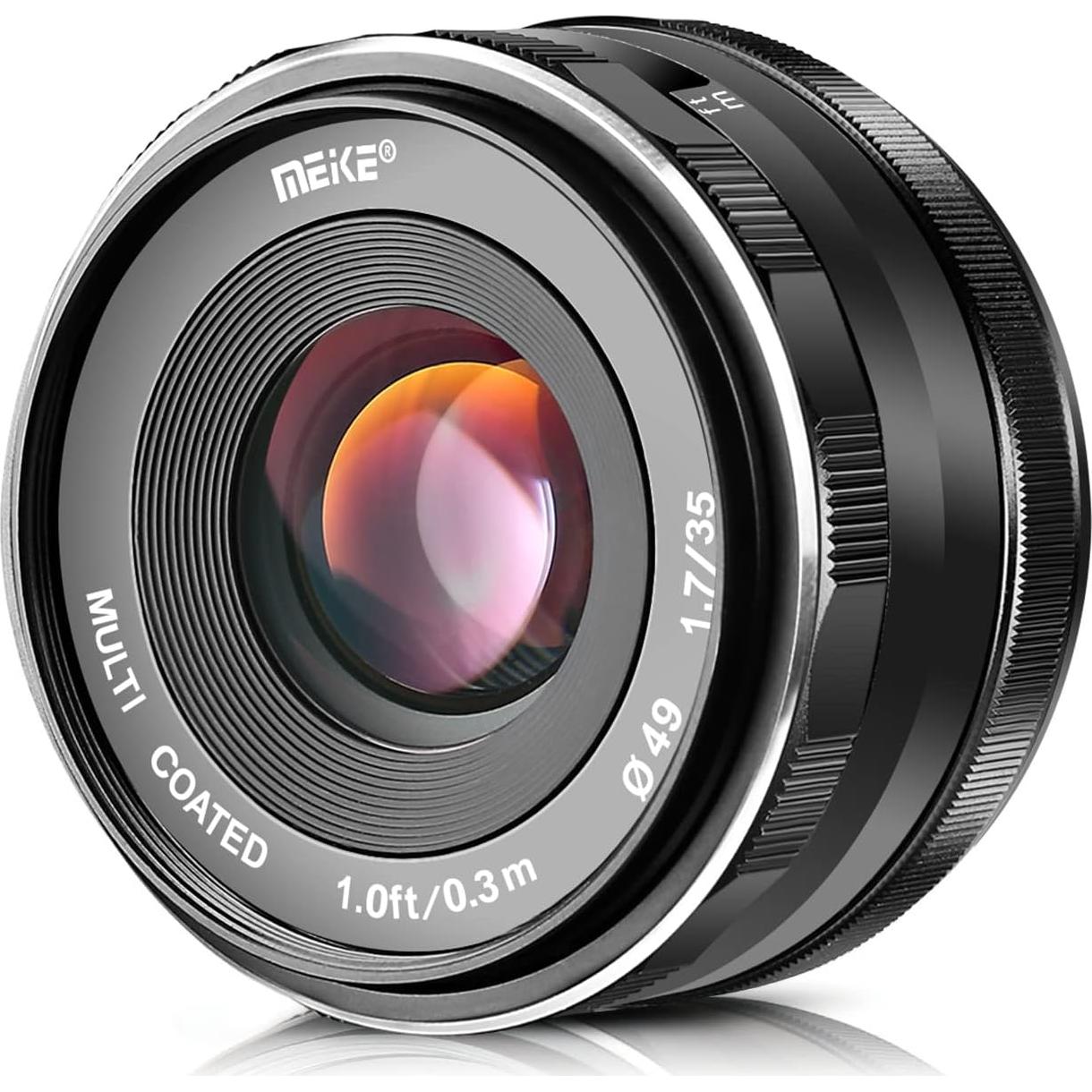 Lente Prime Meike 35mm F1.7 Manual para Micro 4/3