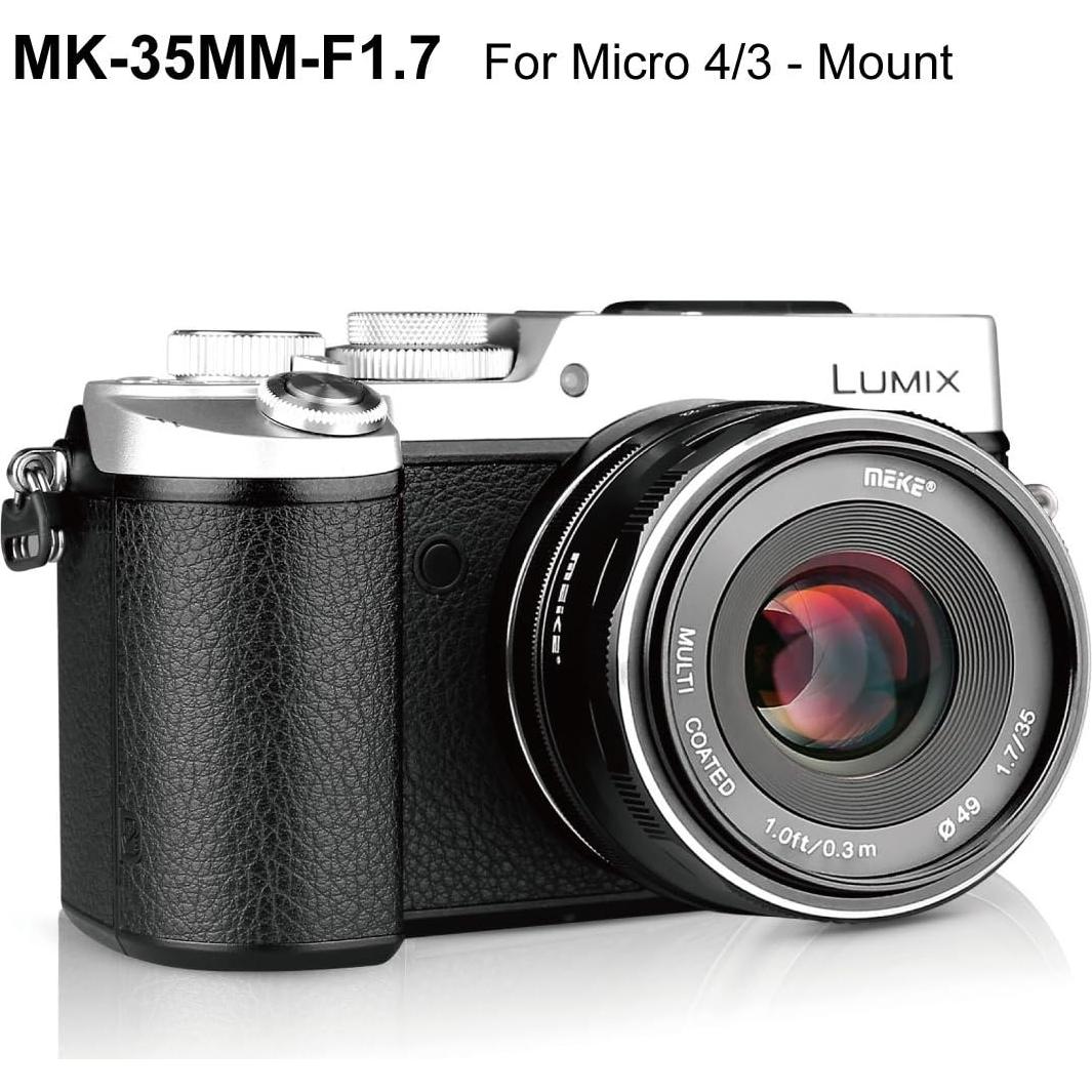 Lente Prime Meike 35mm F1.7 Manual para Micro 4/3