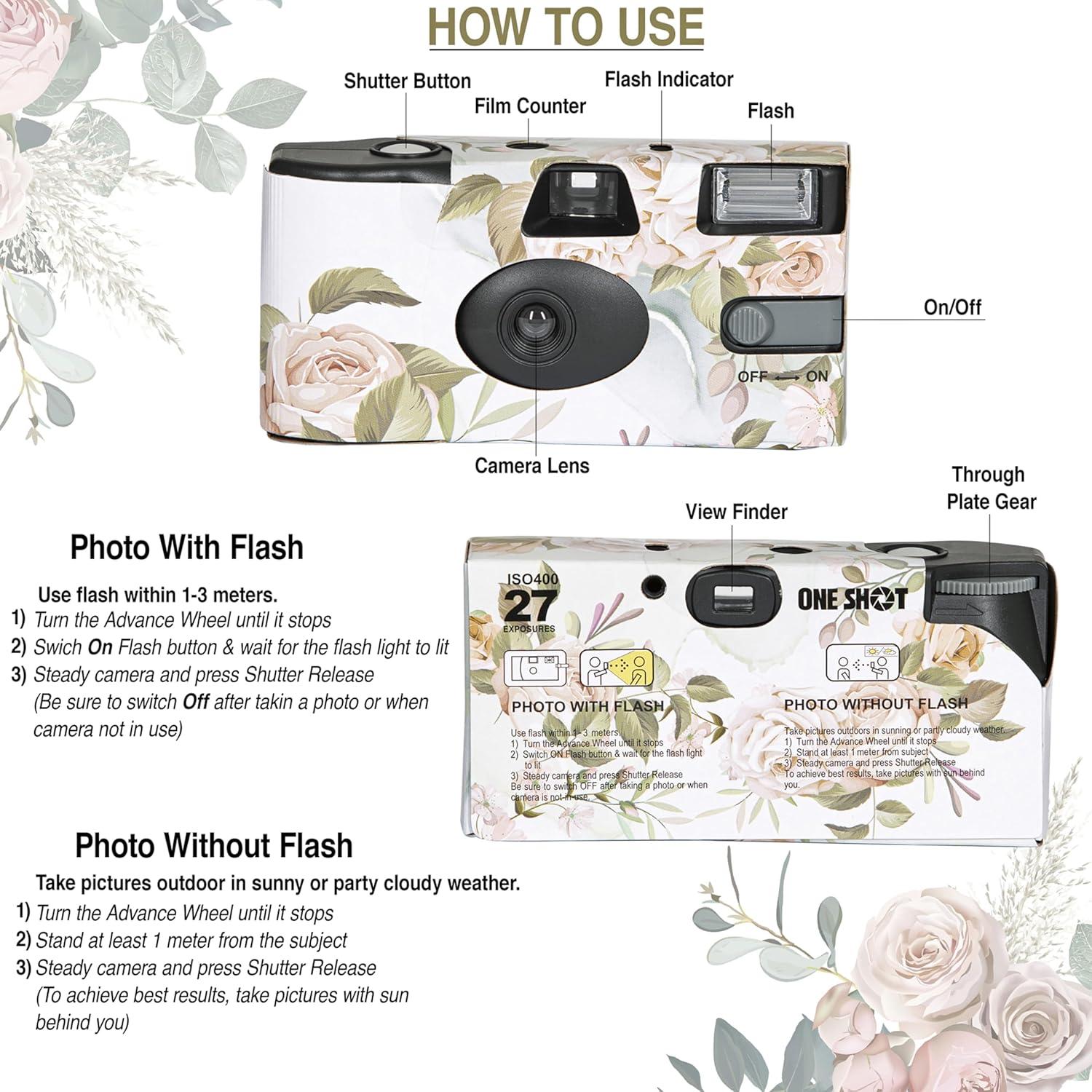 Cámara desechable One Shot 35mm ISO400 - 10 unidades