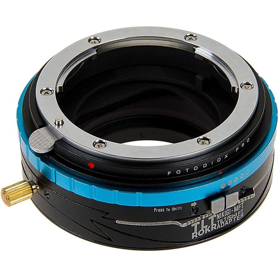 Adaptador de Montura Tilt/Shift Fotodiox TLT ROKR para Nikon F a MFT