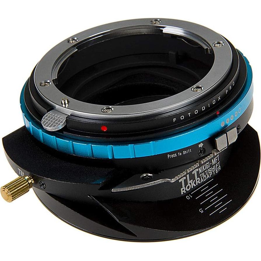 Adaptador de Montura Tilt/Shift Fotodiox TLT ROKR para Nikon F a MFT