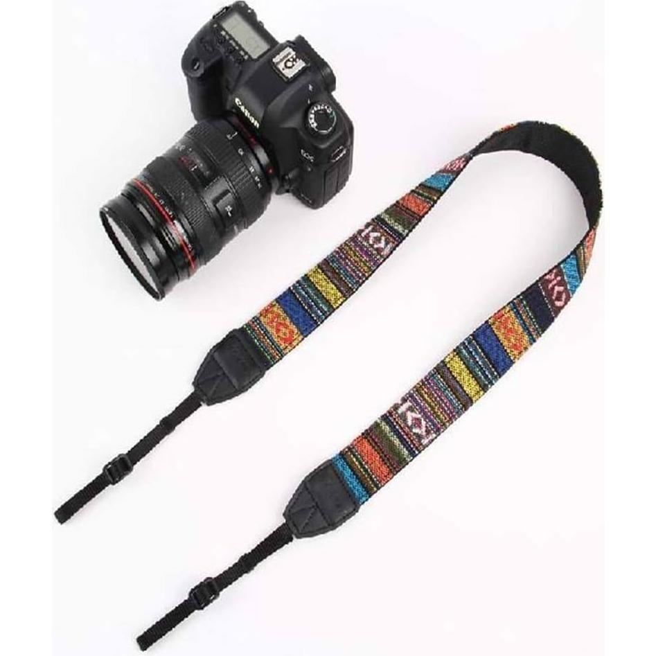 Vintage SLR Camera Shoulder Belt Ethnic Style Camera Strap Stripe Neck Band for Universal Camera 1PCS Quality and Creative Processed