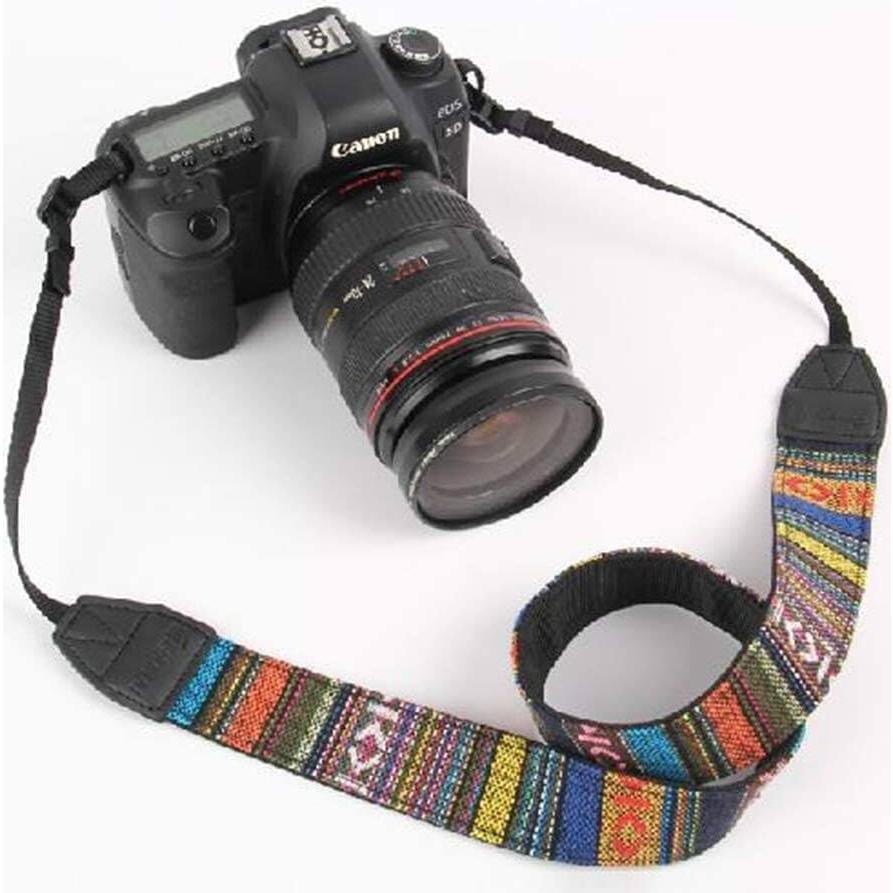 Vintage SLR Camera Shoulder Belt Ethnic Style Camera Strap Stripe Neck Band for Universal Camera 1PCS Quality and Creative Processed