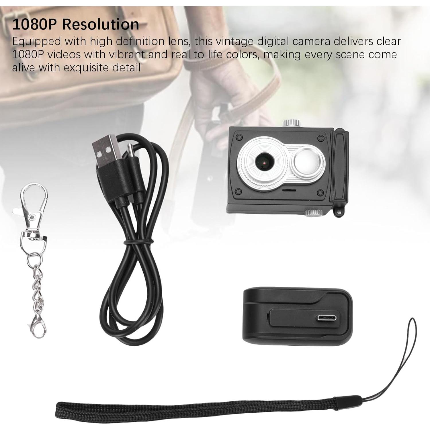 Cámara Digital Retro Bewinner 1080P 2MP con Pantalla Colorida