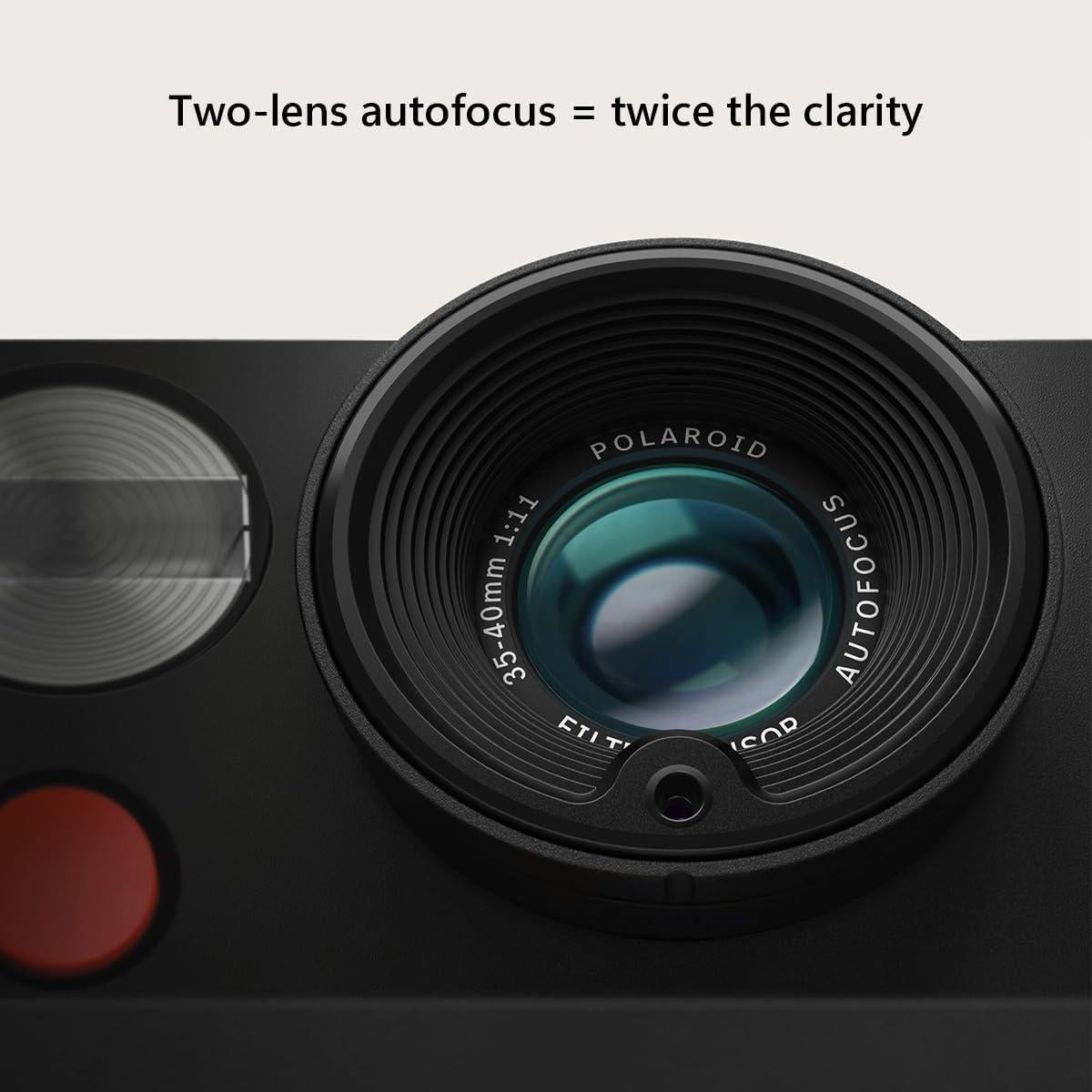 Cámara Instantánea Polaroid Now Gen 3 i-Type Negra + 16 Fotos