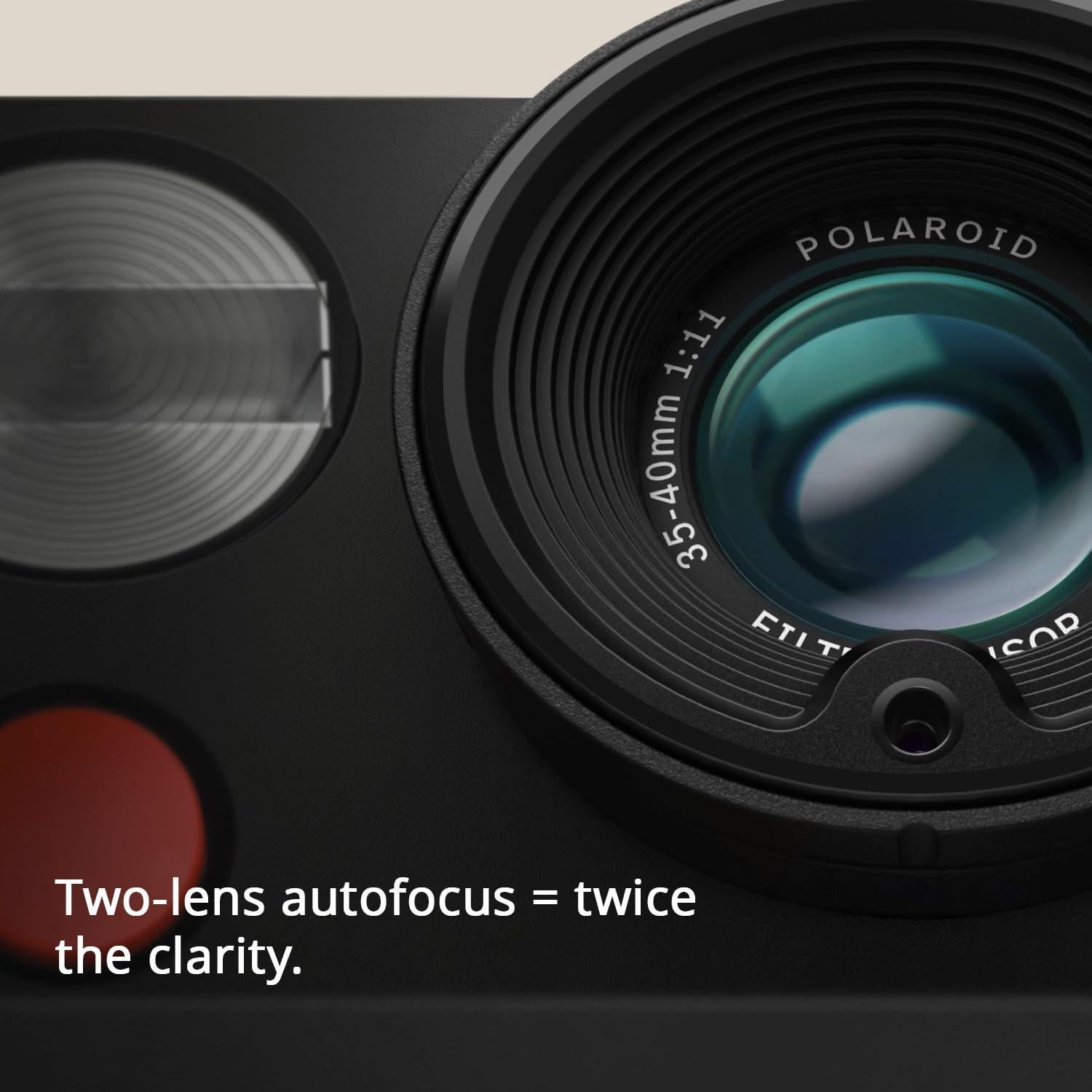 Cámara Instantánea Polaroid Now Plus 3 Autofoco Blanco + Kit Película