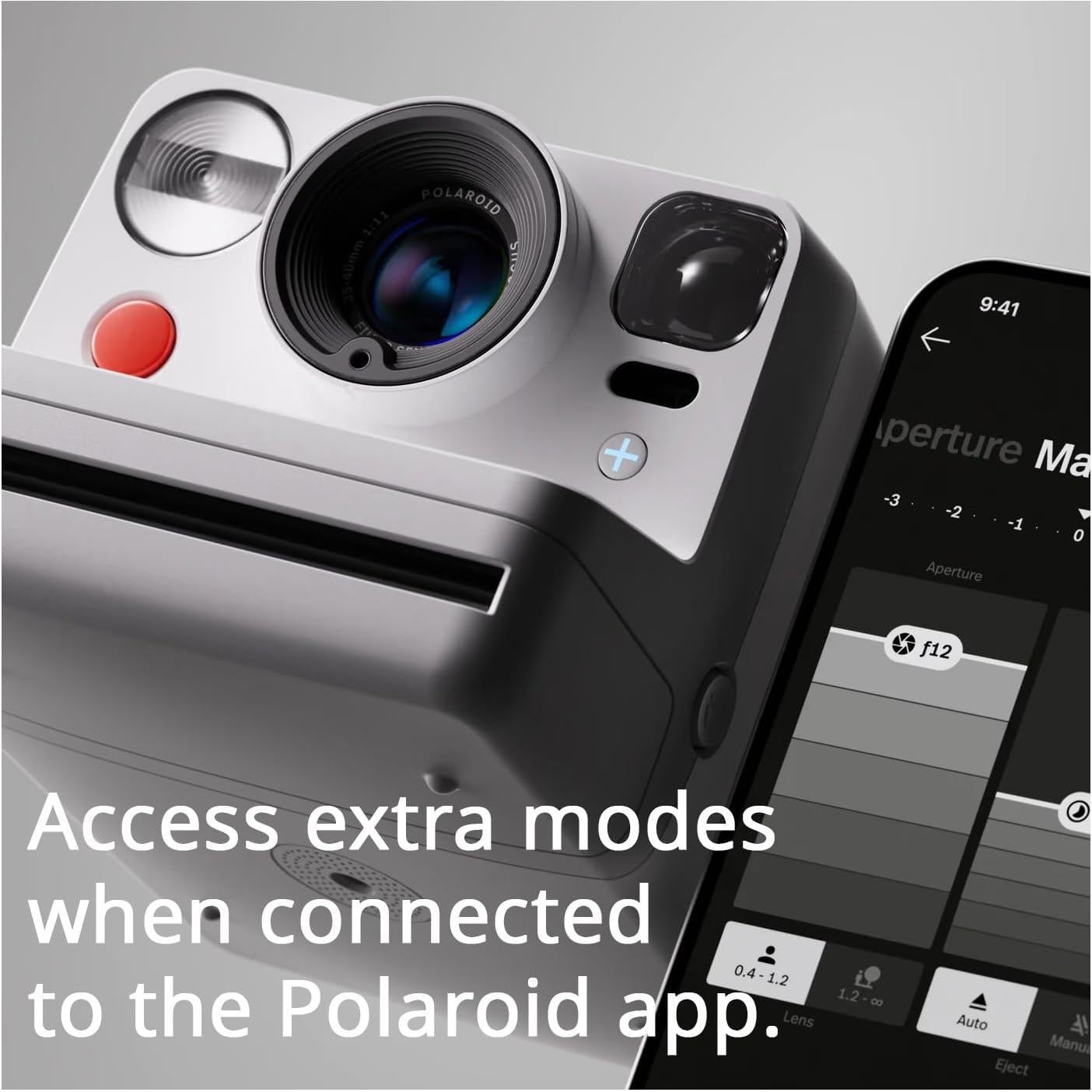 Cámara Instantánea Polaroid Now Plus 3 Autofoco Blanco + Kit Película