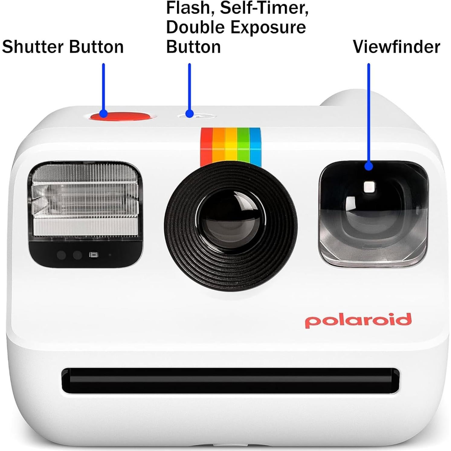 Cámara Instantánea Polaroid Go Generación 2 Set Inicio Blanco con 32 Películas