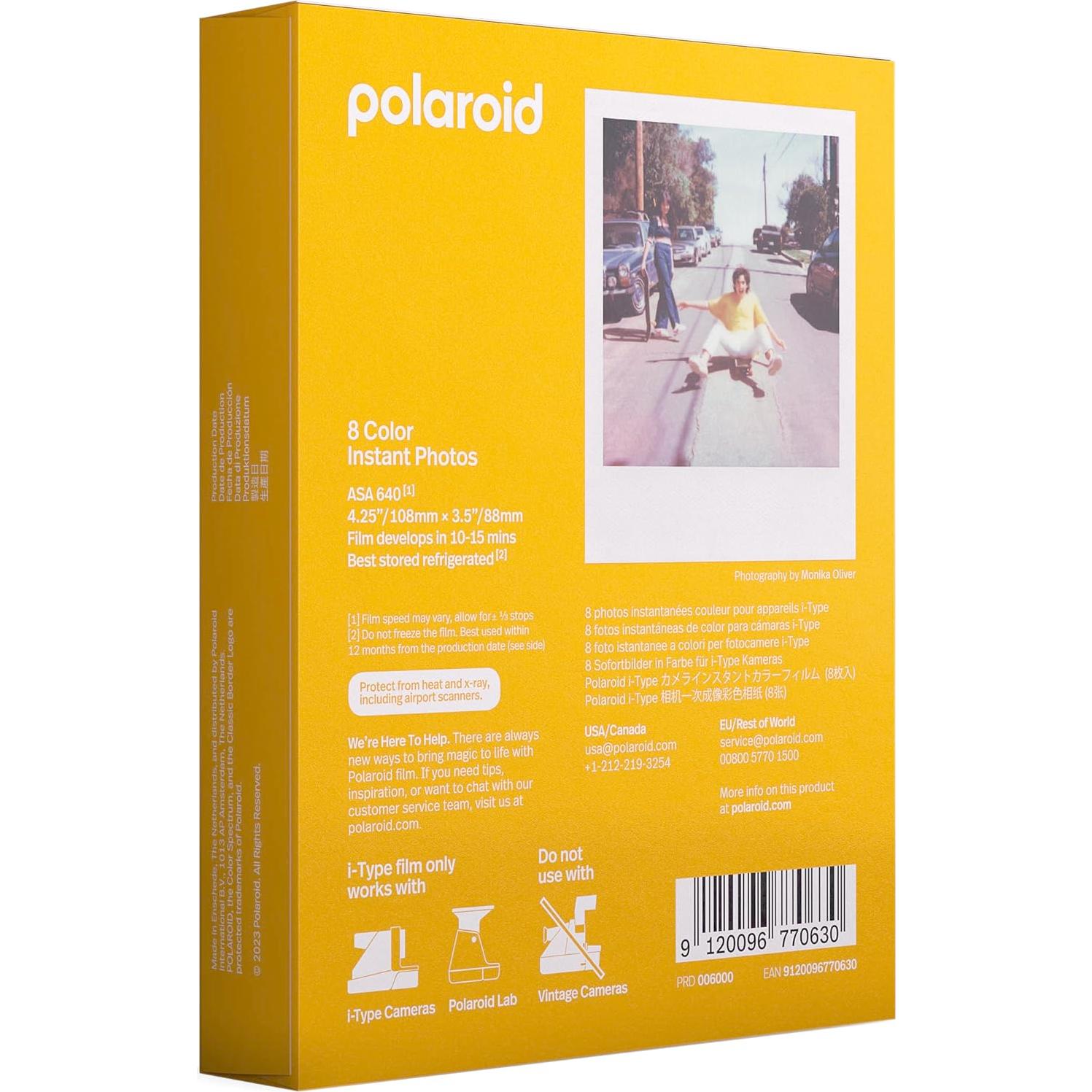 Película Instantánea a Color Polaroid i-Type 3 Paquetes 24 Fotos