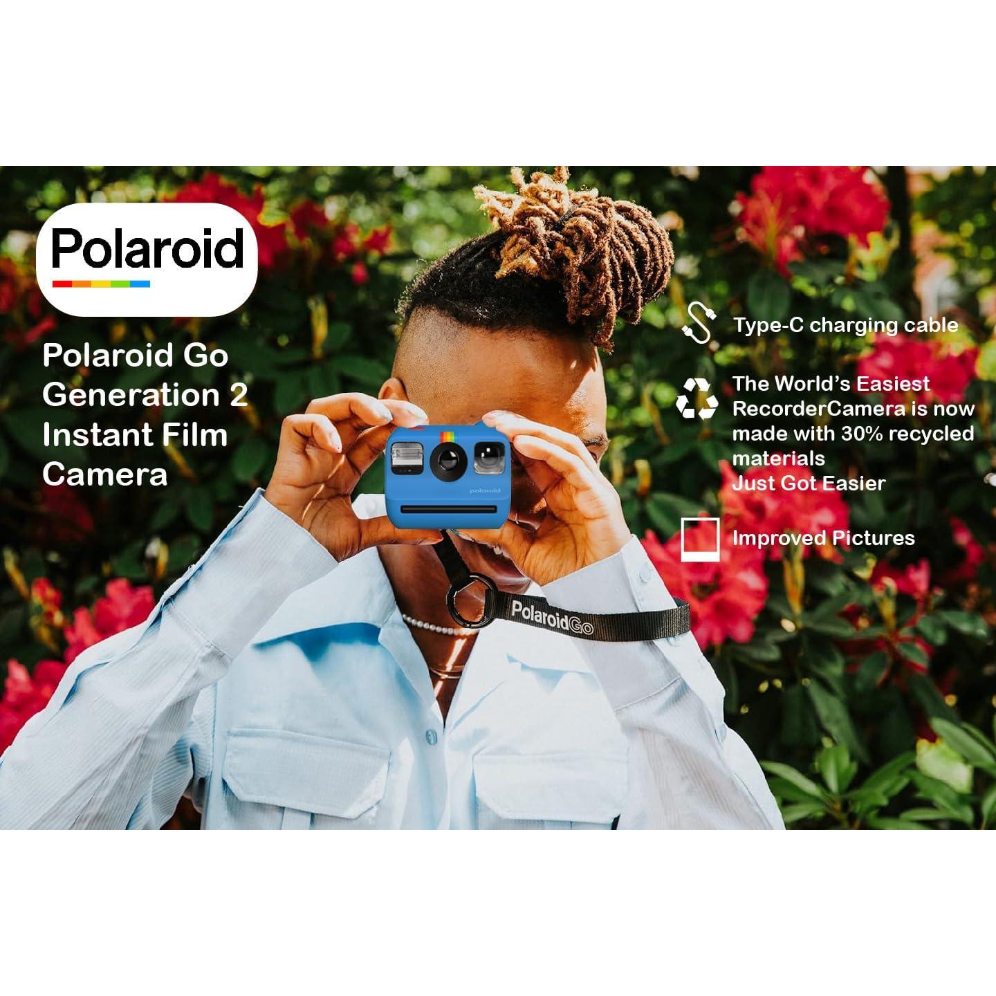 Cámara Instantánea Mini Polaroid Go Gen 2 Azul + Película Doble