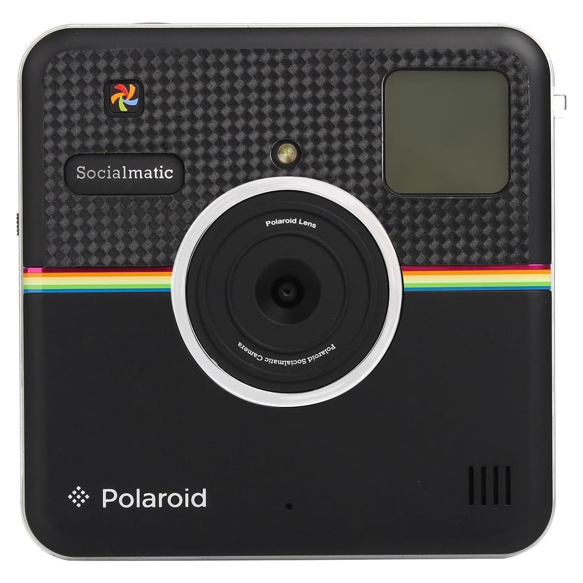 Pegatina Frontal Polaroid Socialmatic Fibra de Carbono Brillante