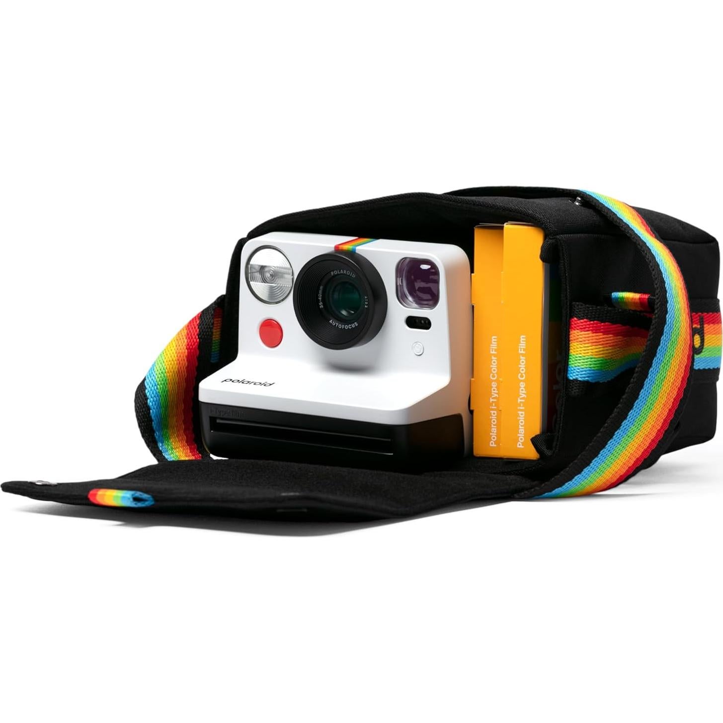 Bolsa de cámara Polaroid Now+ Negra con forro suave