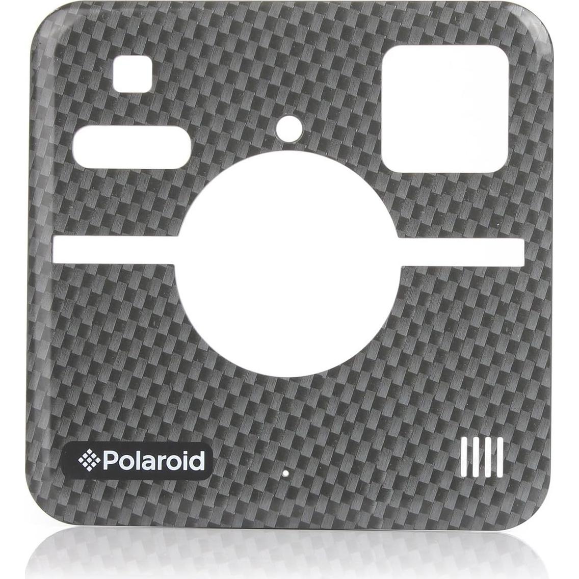 Placa Frontal Personalizada Polaroid Socialmatic Fibra Carbono