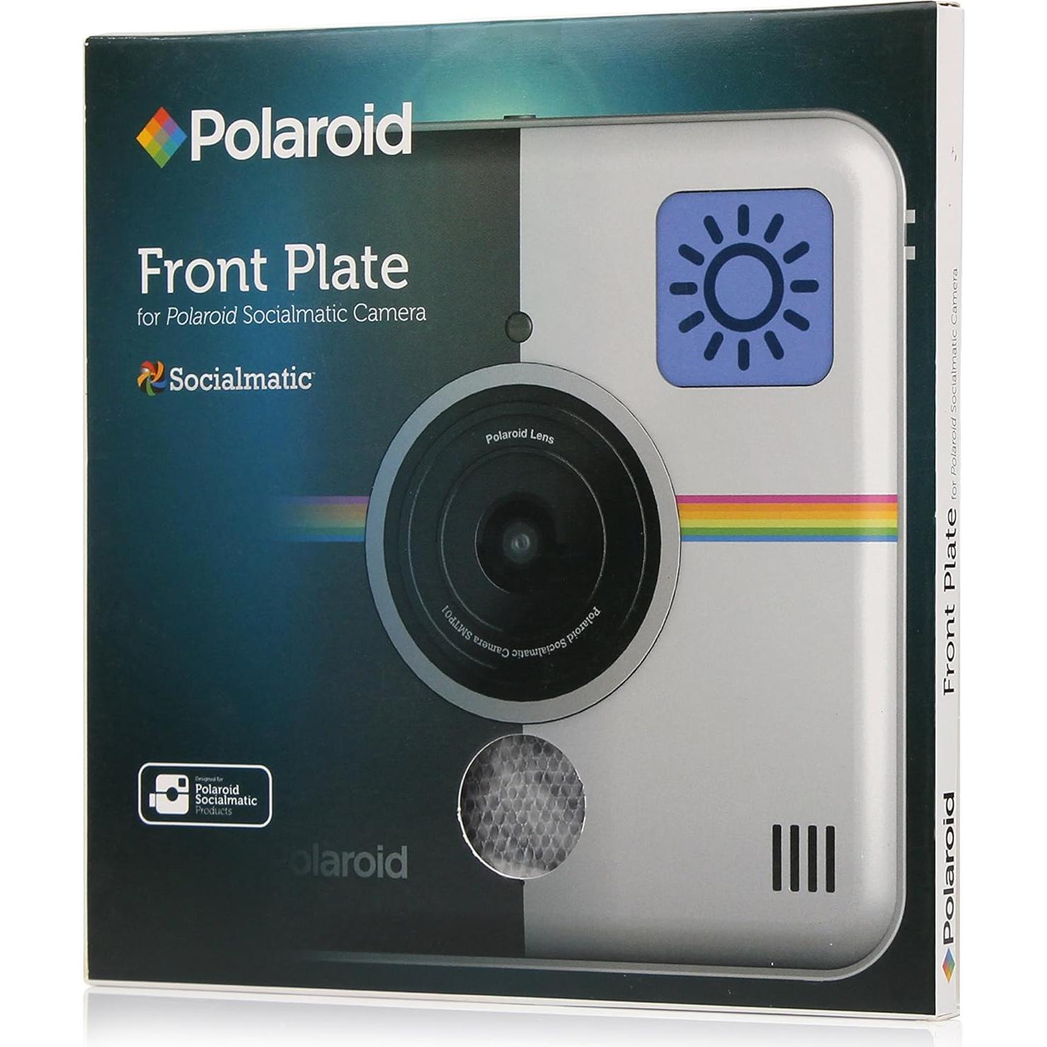 Placa Frontal Personalizada Polaroid Socialmatic Fibra Carbono