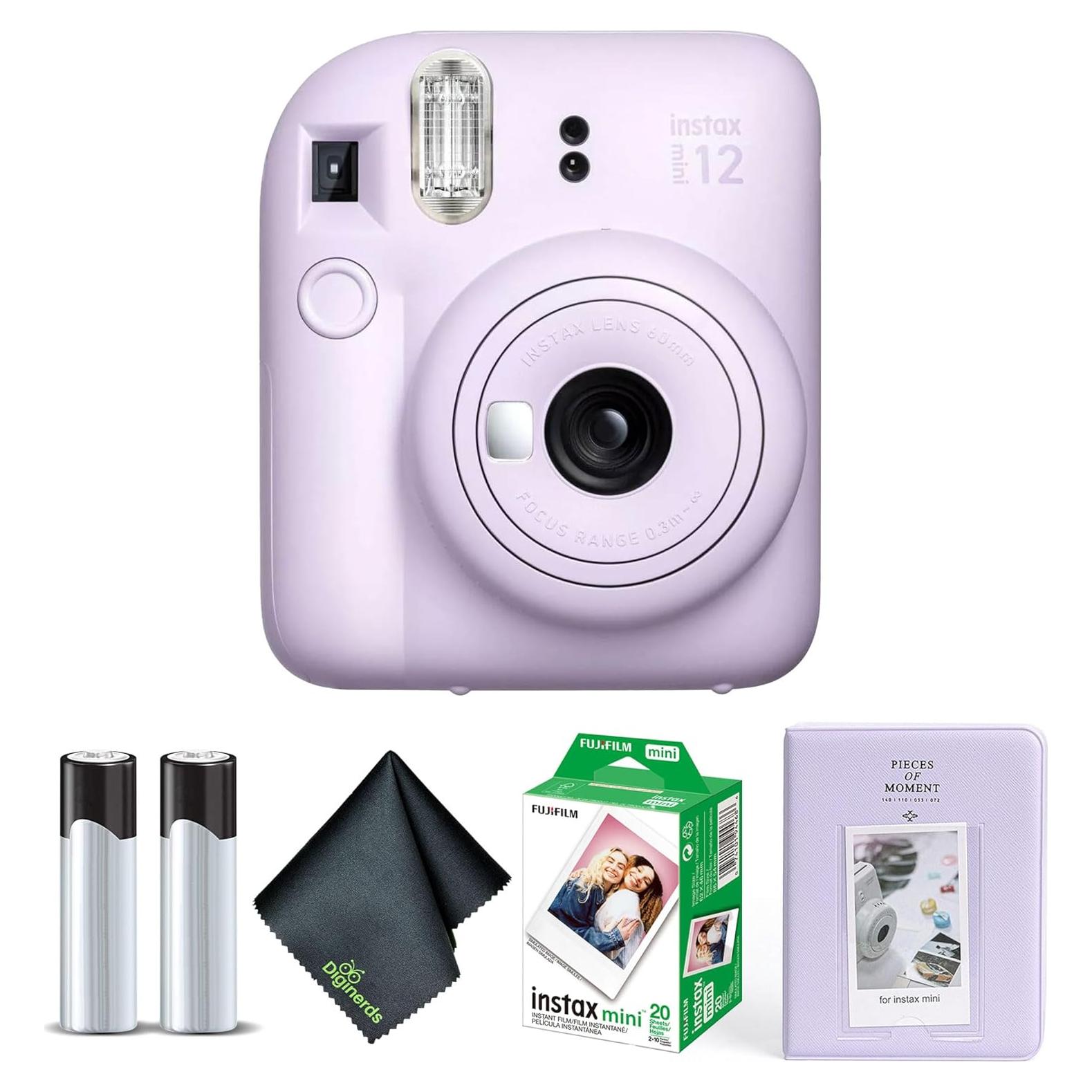 Cámara Instantánea Fujifilm Instax Mini 12 Púrpura + 20 Hojas