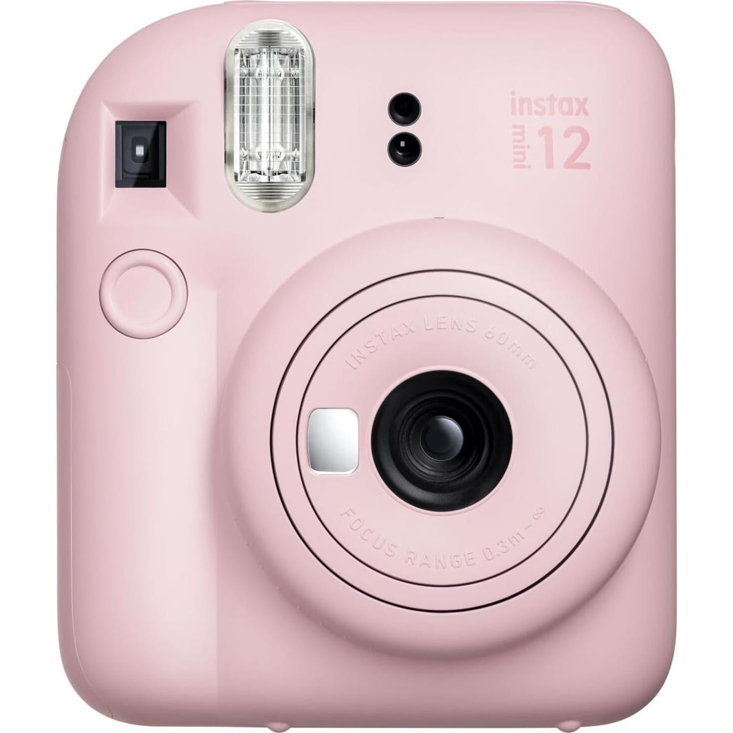 Cámara Instantánea Fujifilm Instax Mini 12 Rosa Flor + 60 Hojas