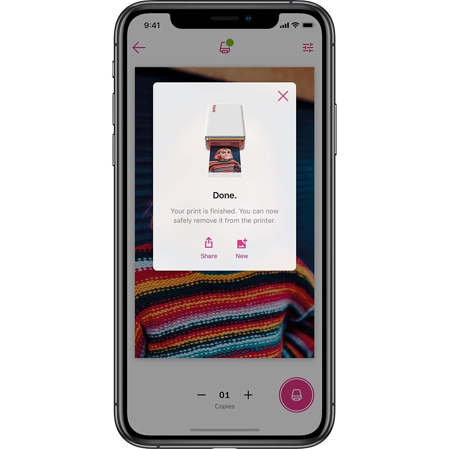 Impresora de fotos portátil Polaroid Hi-Print 2x3 Bluetooth