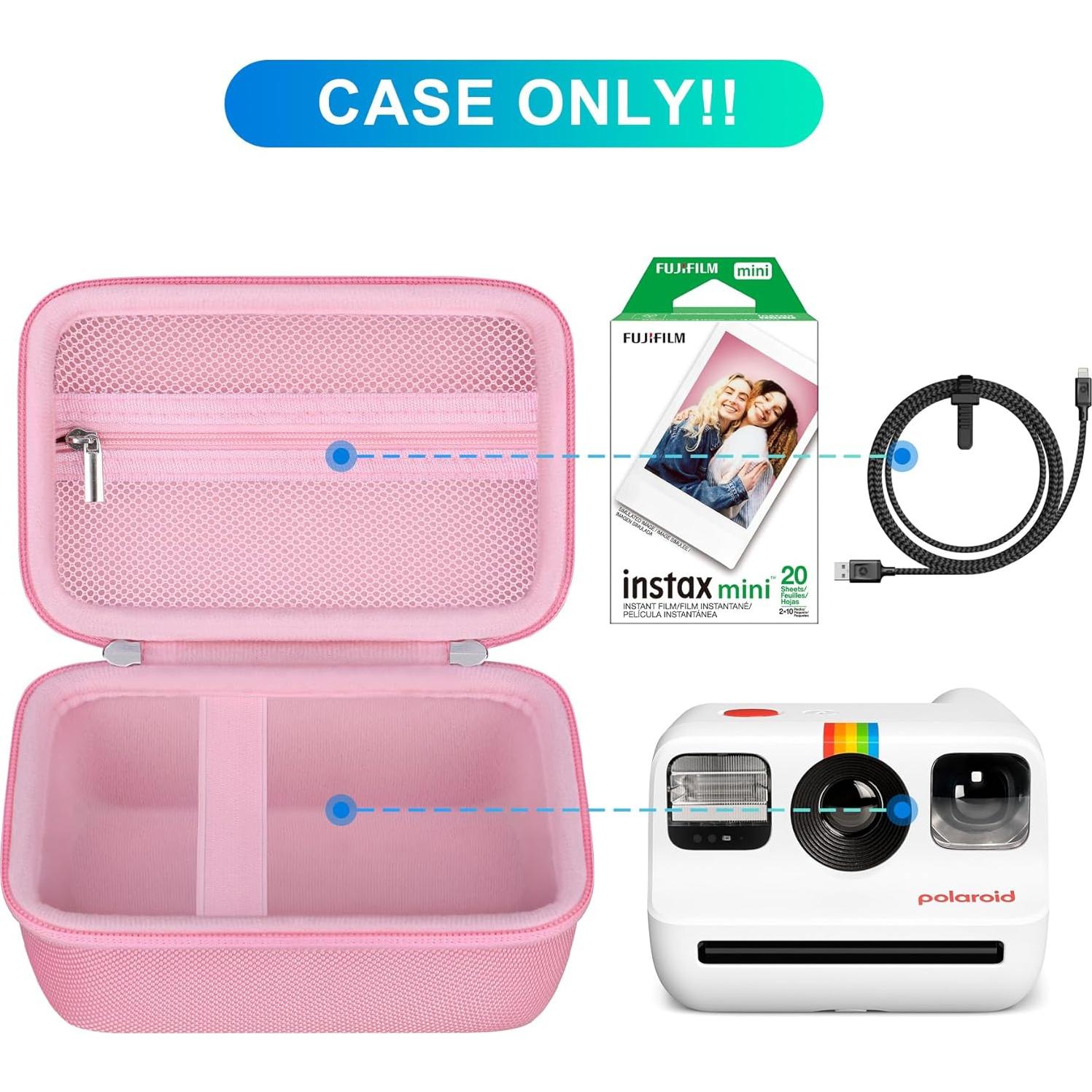 Funda de Transporte BOVKE para Polaroid Go Gen 2 Rosa