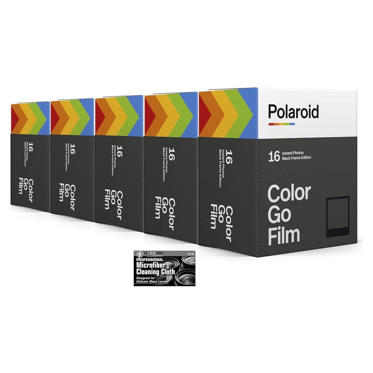 Película Instantánea Color Polaroid Go - 5 Paquetes Dobles (80 Fotos)