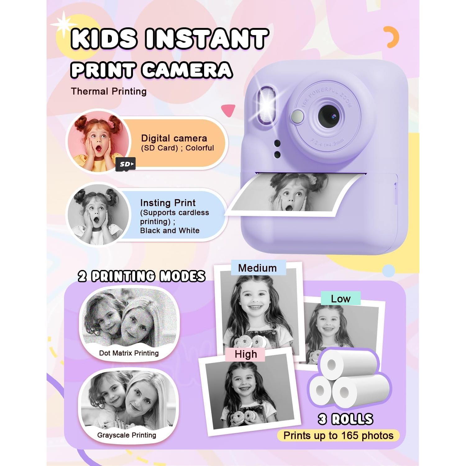 Cámara Instantánea Joyjam para Niños HD 1080P Doble Lente